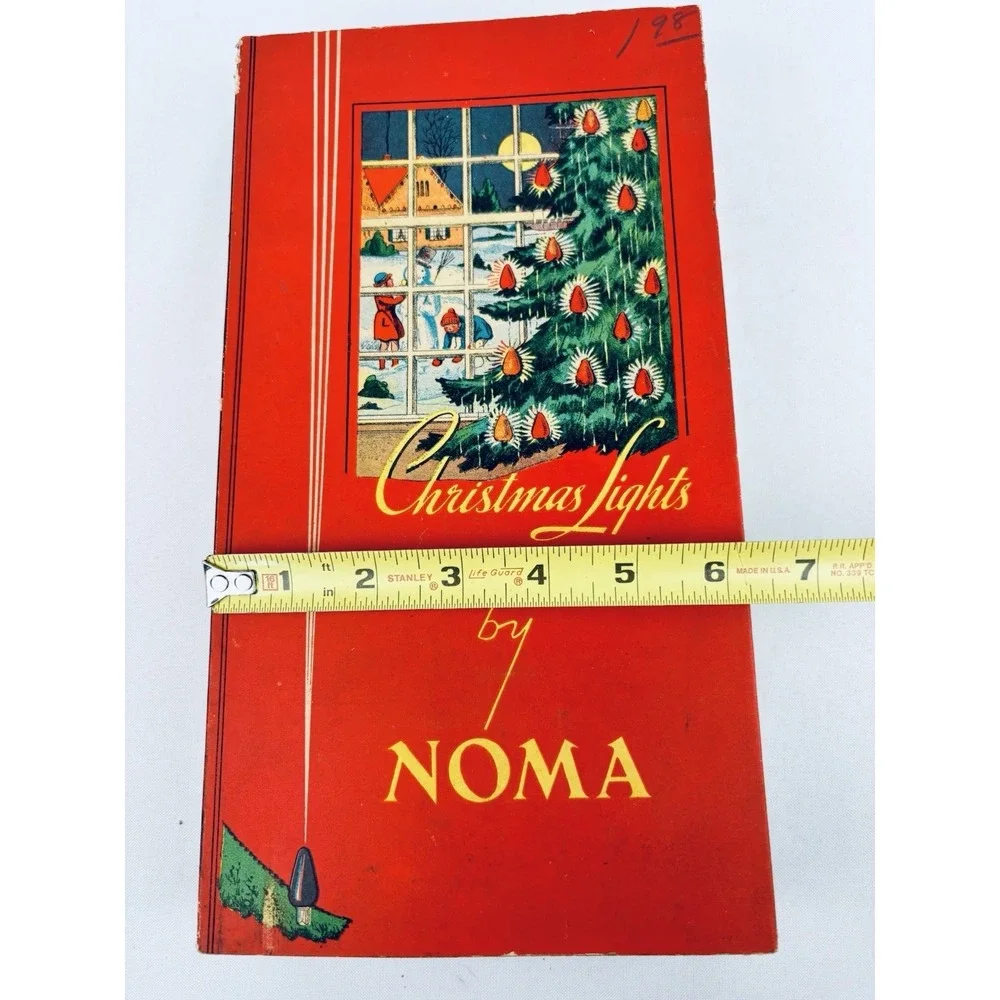 Vintage NOMA Christmas Lights #3010 Original Box MCM Holiday 1930s- 1940s Works